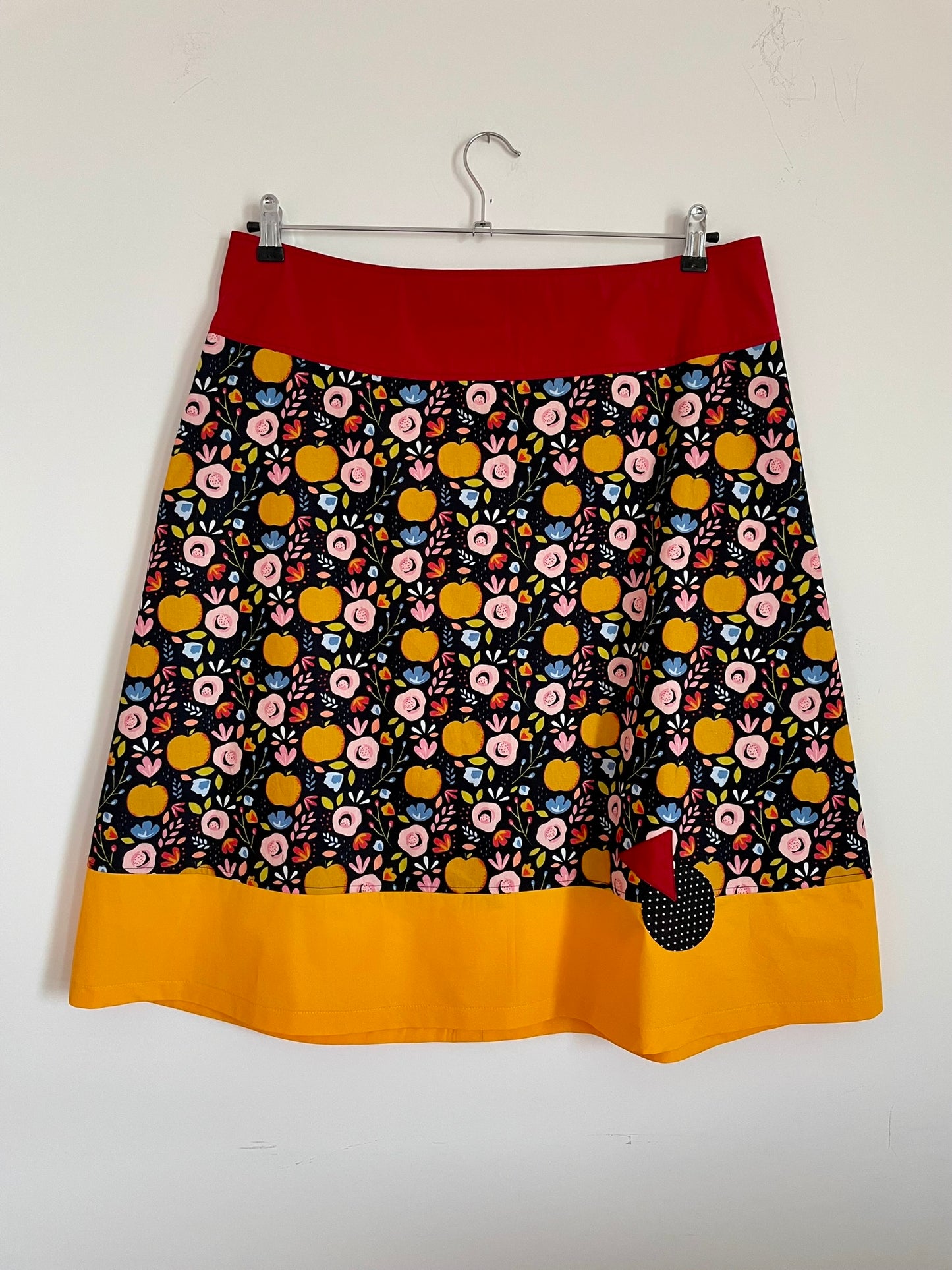 Jupe 10 en coton à motifs fruits multicolores