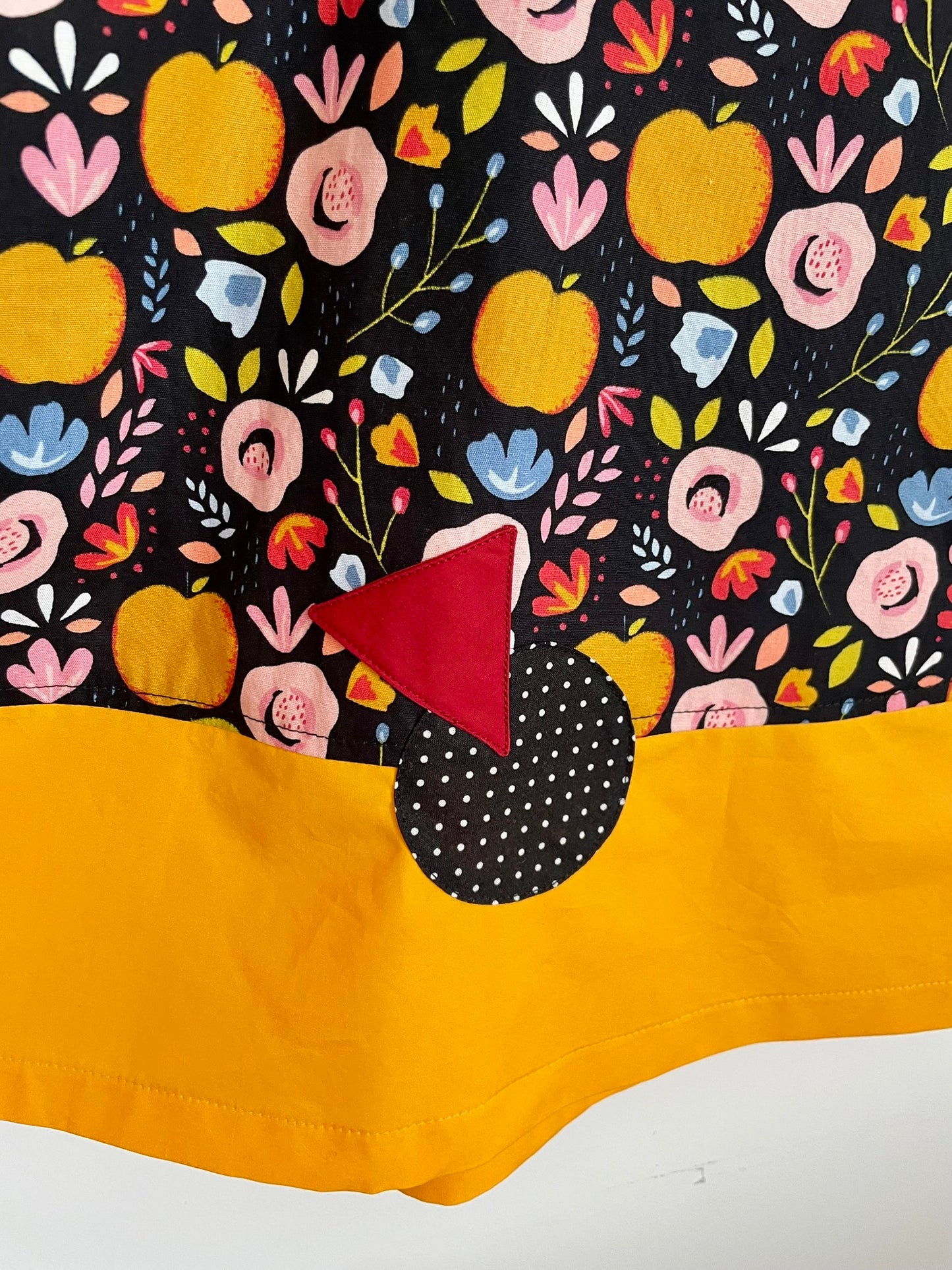 Jupe 10 en coton à motifs fruits multicolores